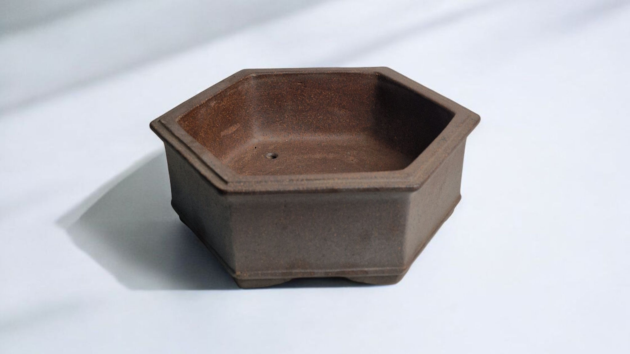 Yixing unglazed octogonal bonsai pot No. 1
