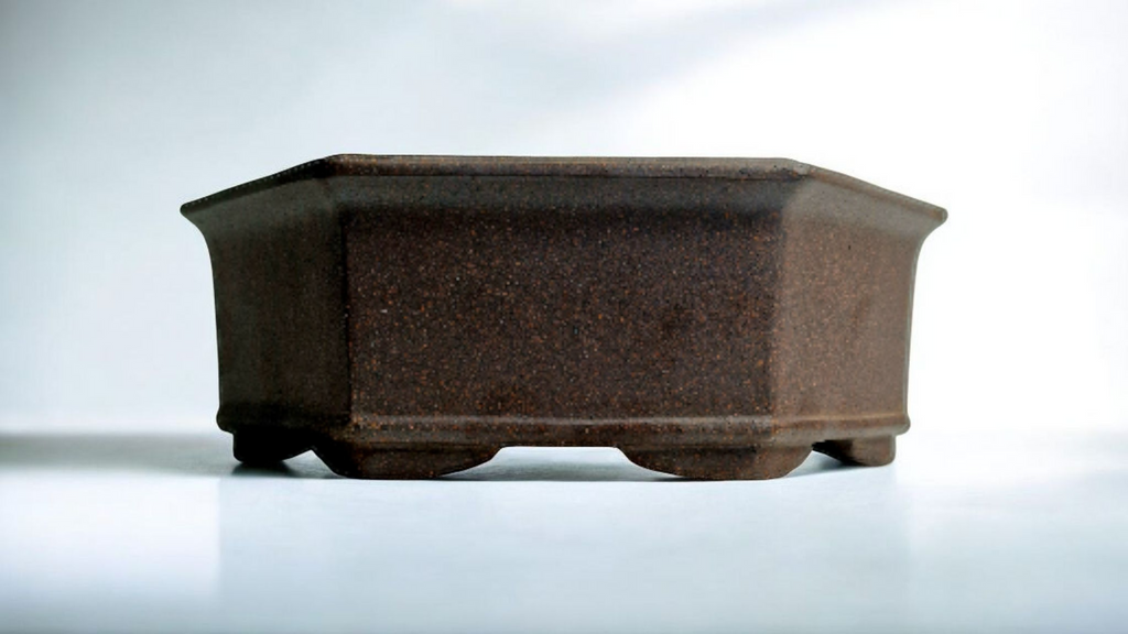 Yixing unglazed octogonal bonsai pot No. 1