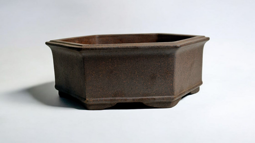 Yixing unglazed octogonal bonsai pot No. 1