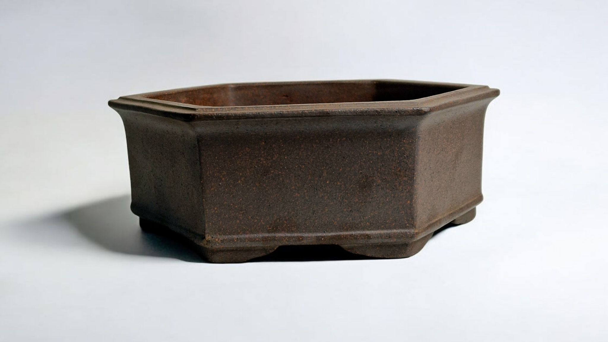 Yixing unglazed octogonal bonsai pot No. 1