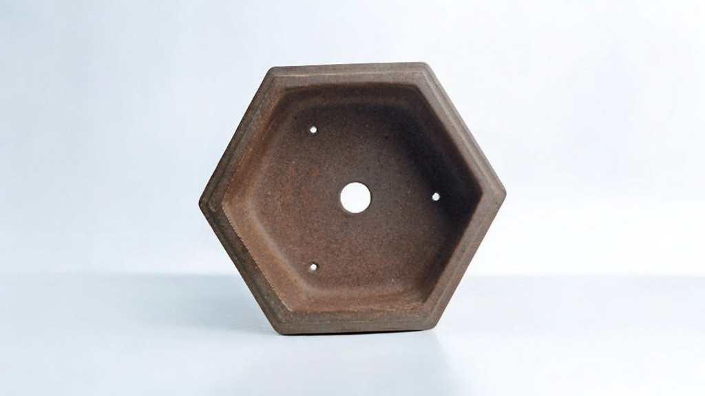 Yixing unglazed octogonal bonsai pot No. 1