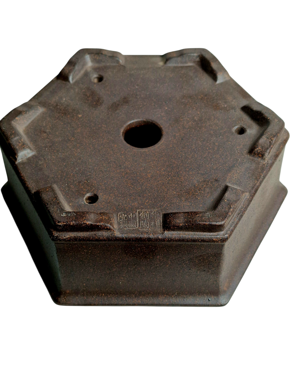 Yixing unglazed octogonal bonsai pot No. 1