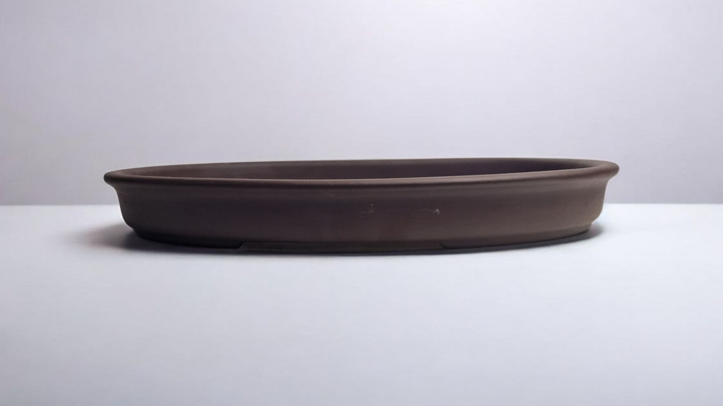 Unglazed oval Yixing  Bonsai pot No.2