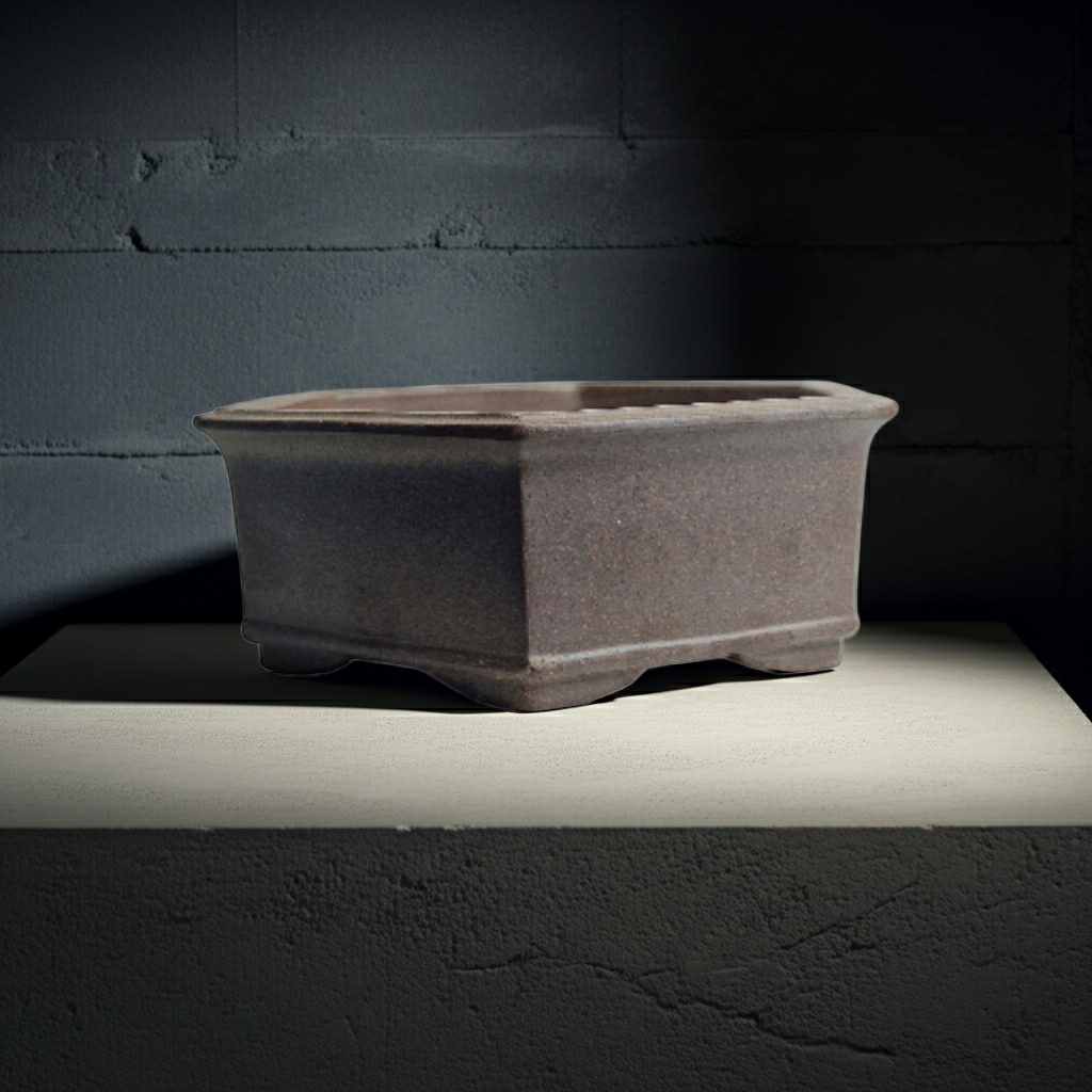 Yixing unglazed octogonal bonsai pot No. 1