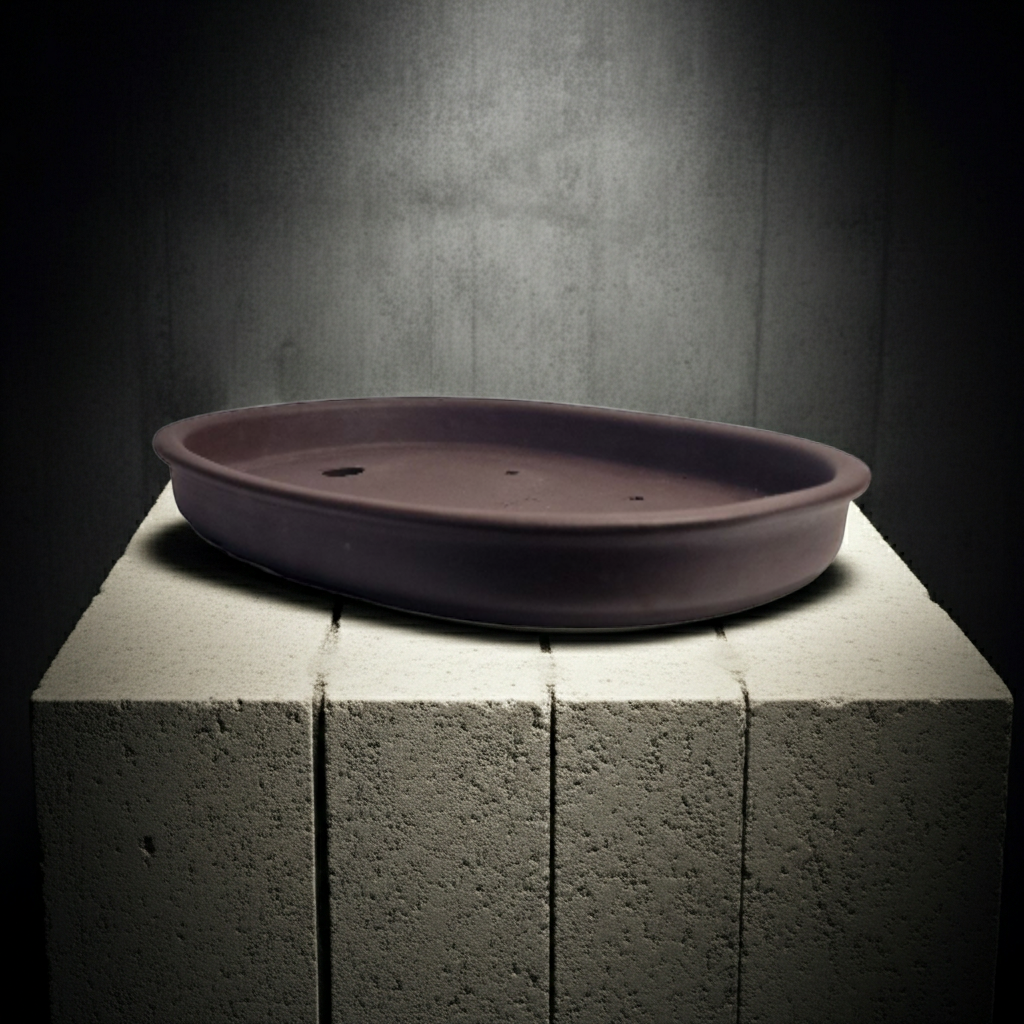 Unglazed oval Yixing  Bonsai pot No.2