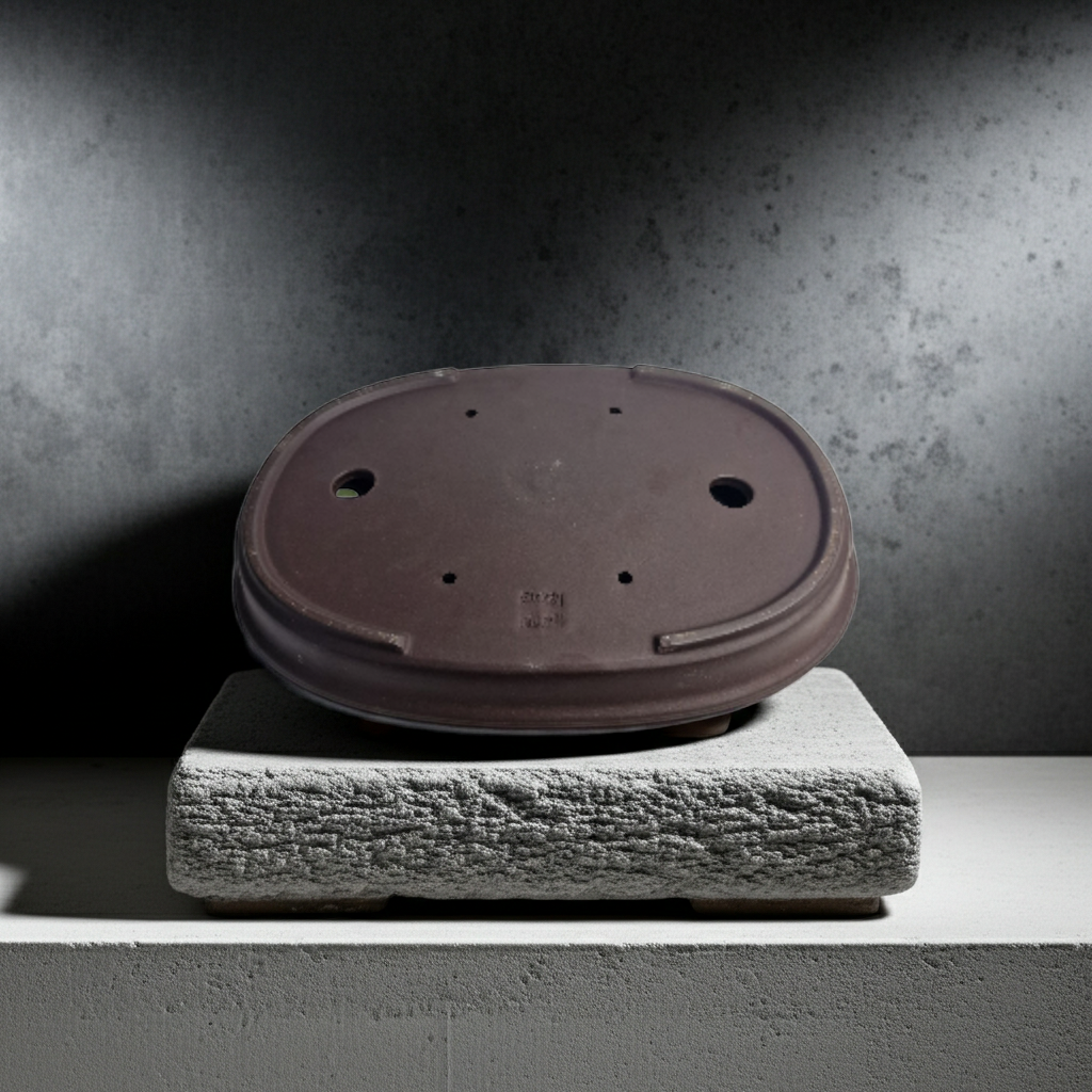 Unglazed oval Yixing  Bonsai pot No.2