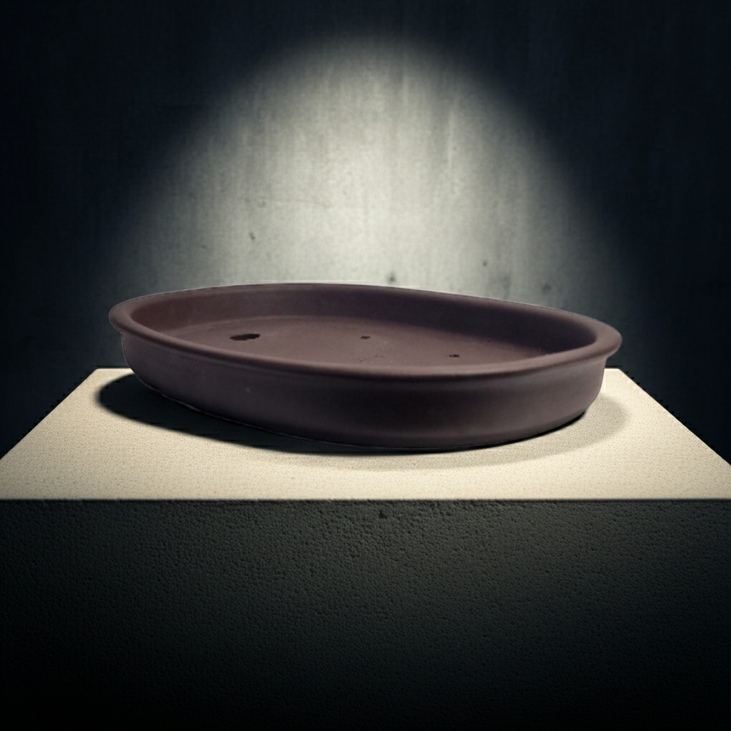 Unglazed oval Yixing  Bonsai pot No.2