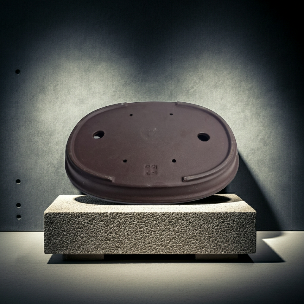 Unglazed oval Yixing  Bonsai pot No.2