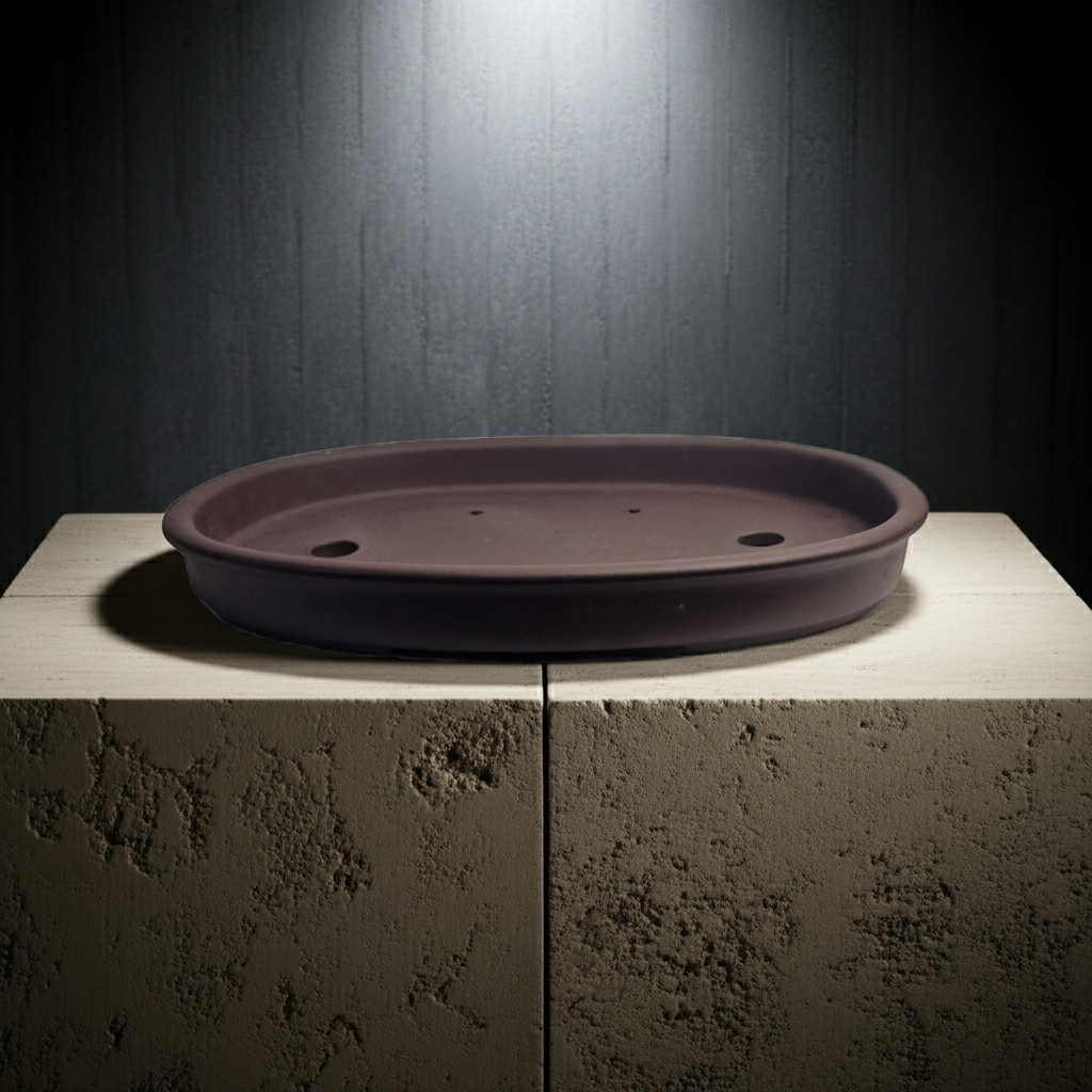 Unglazed oval Yixing  Bonsai pot No.2